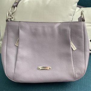 Michael Kors lilac pebbled leather crossbody